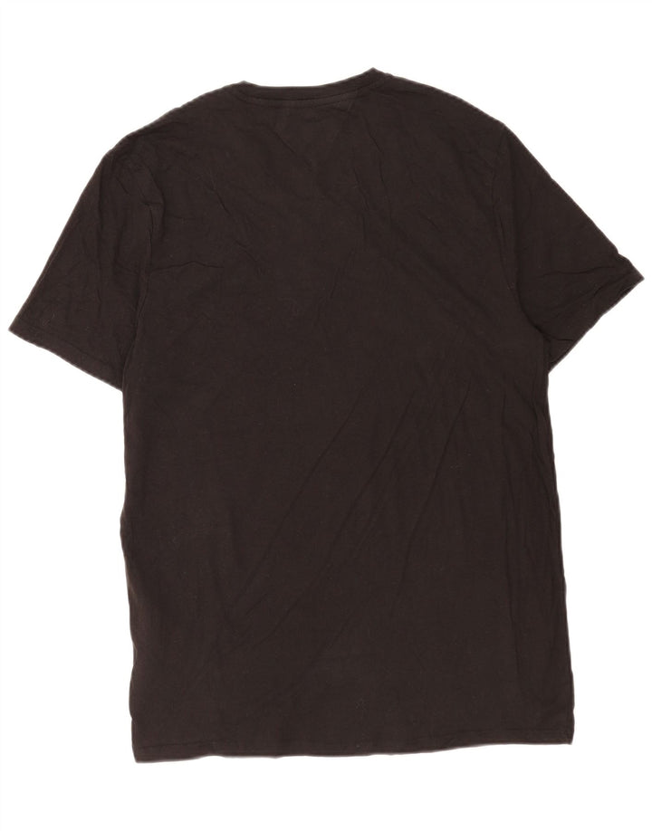Tommy Hilfiger Herren T-Shirt Top Medium Schwarz Baumwolle