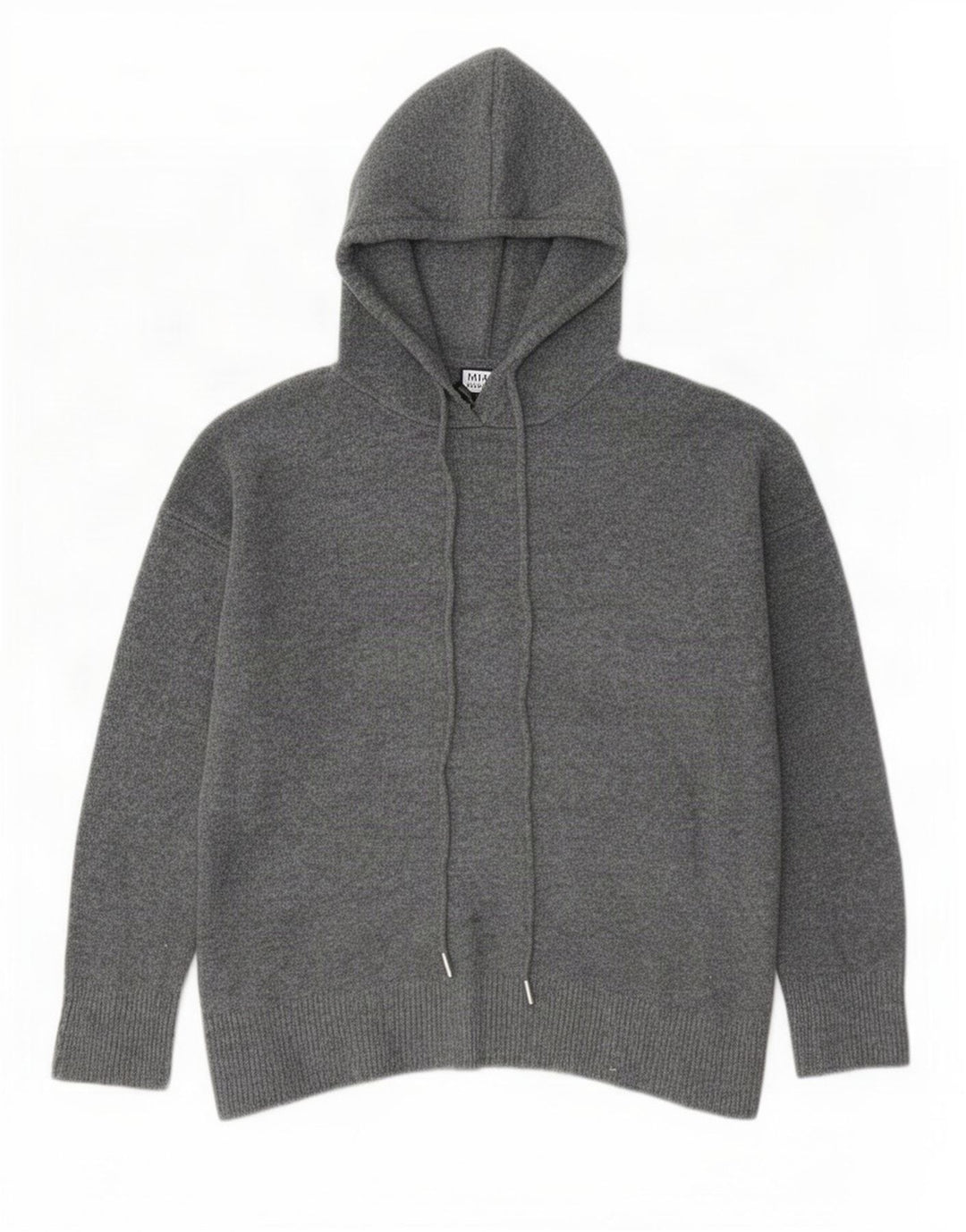 Zara Damen-Pullover mit Kapuze, übergroß, Gr. 10, Größe S, grau, Polyester