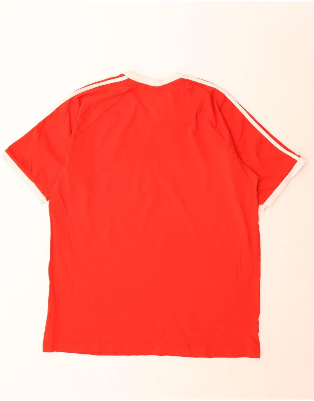 Adidas Herren T-Shirt Top XL Rot Baumwolle