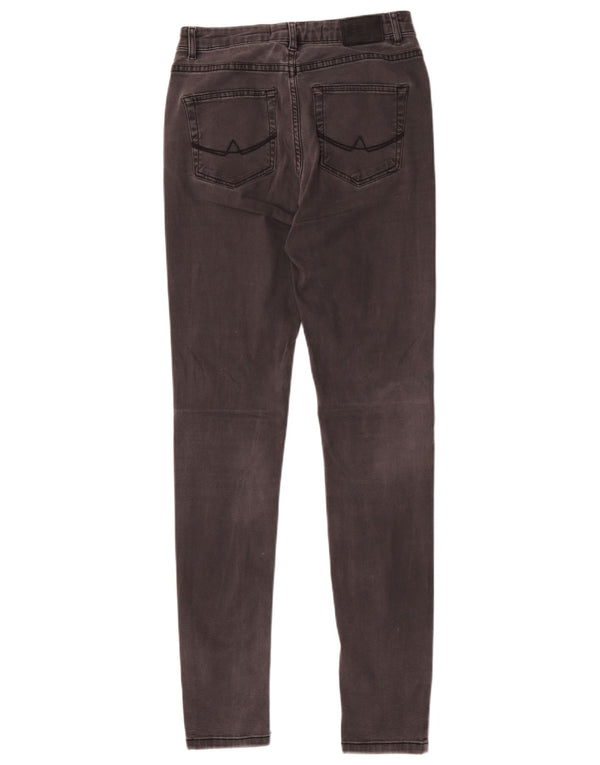 Superdry Damen Sophia Distressed Skinny Jeans W27 L32 Graue Baumwolle