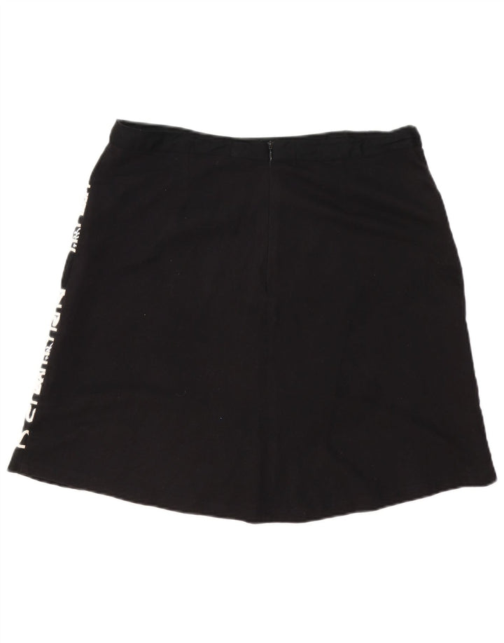 Desigual Damen A-Linien-Rock W34 Large Schwarz Paisley