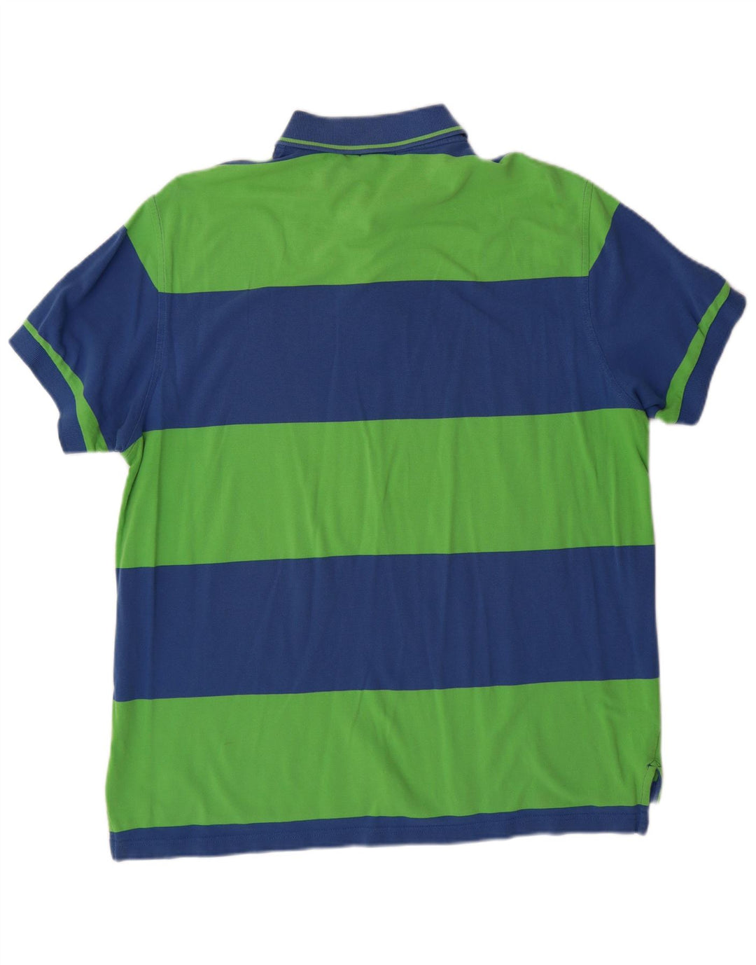 J. CREW Mens Polo Shirt Medium Green Colourblock