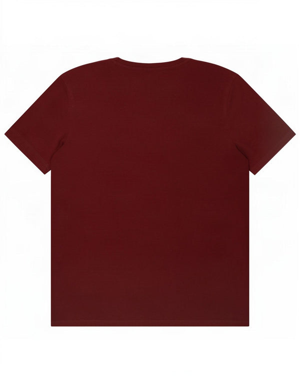 Jack & Jones Herren Grafik T-Shirt Top Mittel Burgund Baumwolle