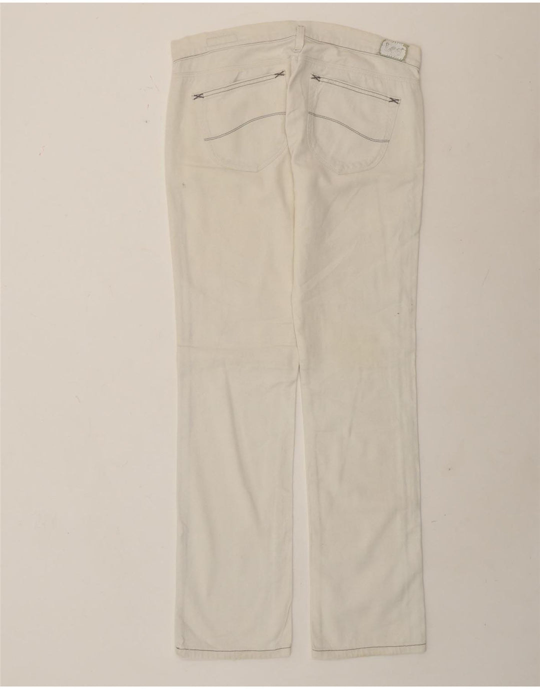 Lee Damen Lynn Slim Jeans W29 L33 Weiße Baumwolle