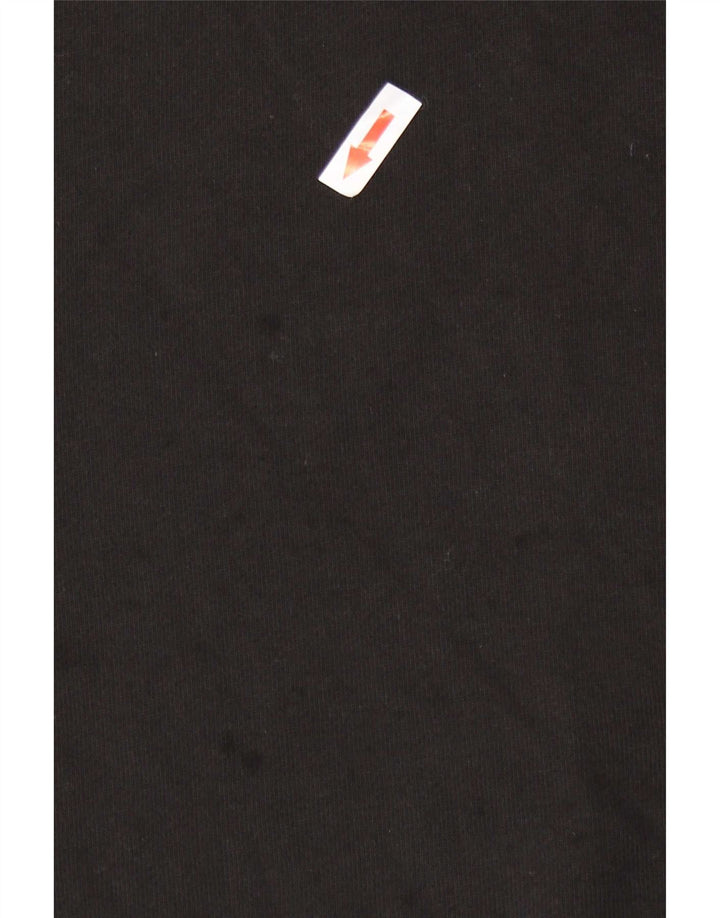 Superdry Herren-Pullover mit Reißverschluss am Hals, XL, schwarze Baumwolle
