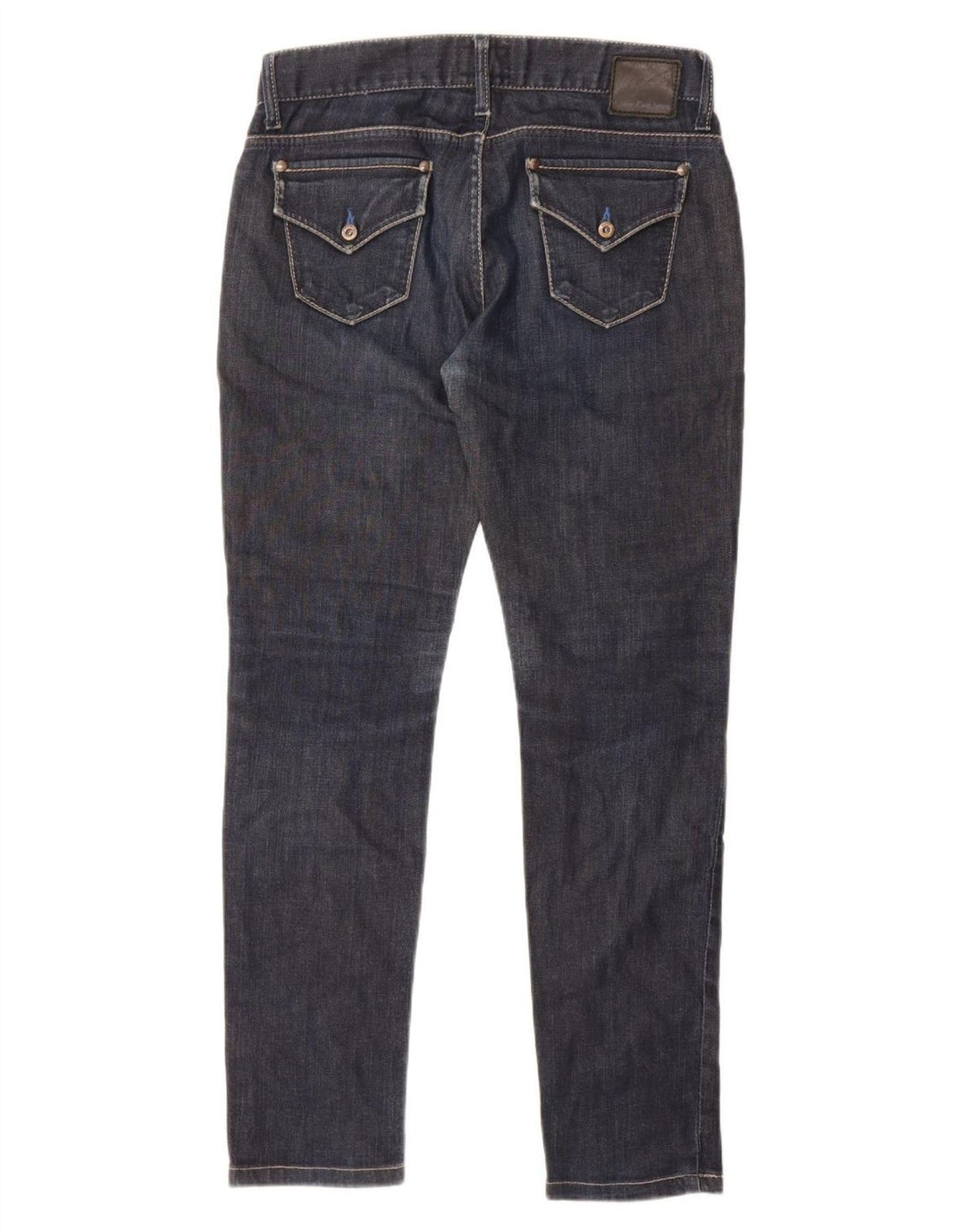 Calvin Klein Damen Slim Jeans W27 L29 Marineblau Baumwolle