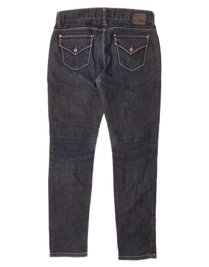 Calvin Klein Damen Slim Jeans W27 L29 Marineblau Baumwolle