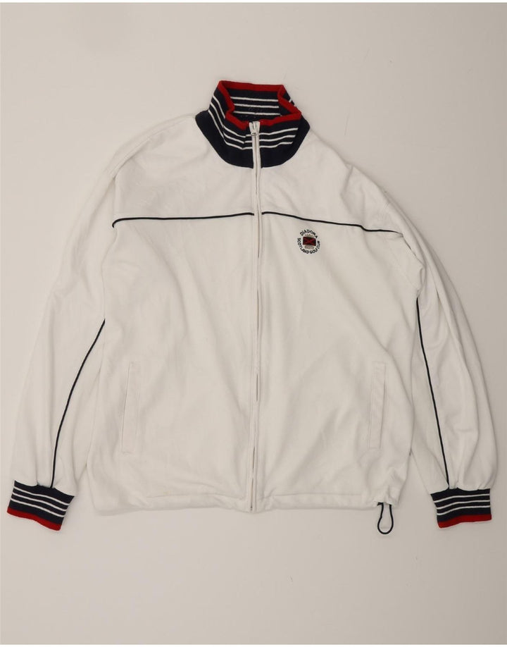 Diadora Herren Bomberjacke UK 40 Large Weiß Polyester