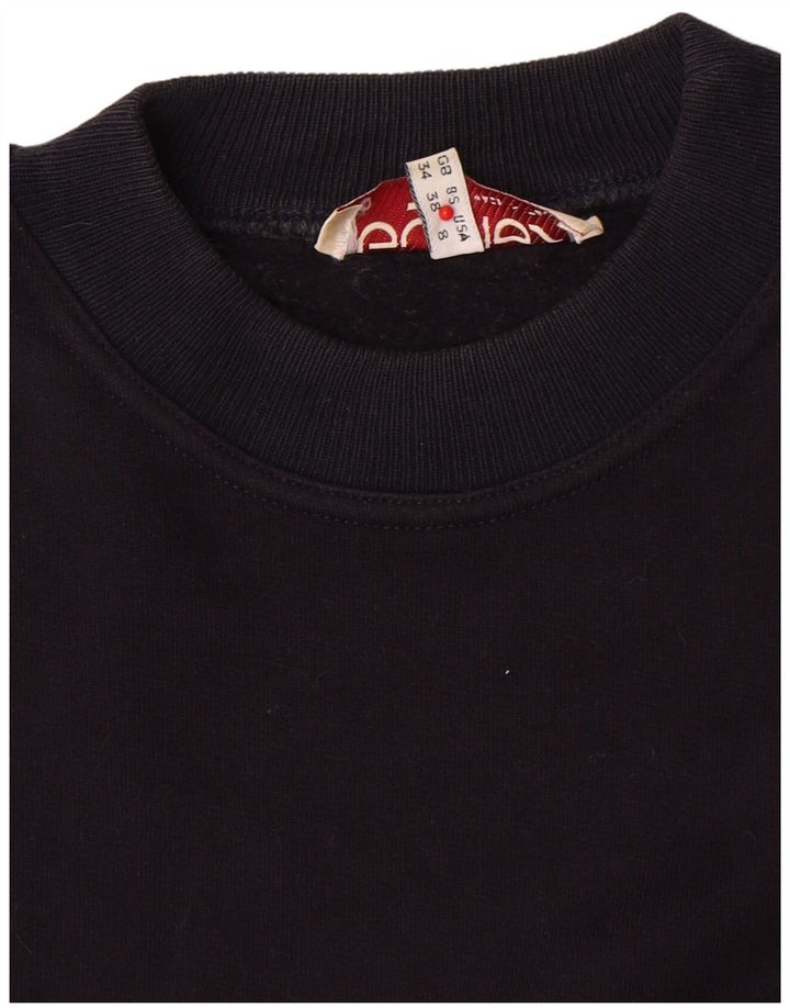 Byblos übergroßer Crop-Sweatshirt-Pullover für Damen, US 8, mittleres Marineblau