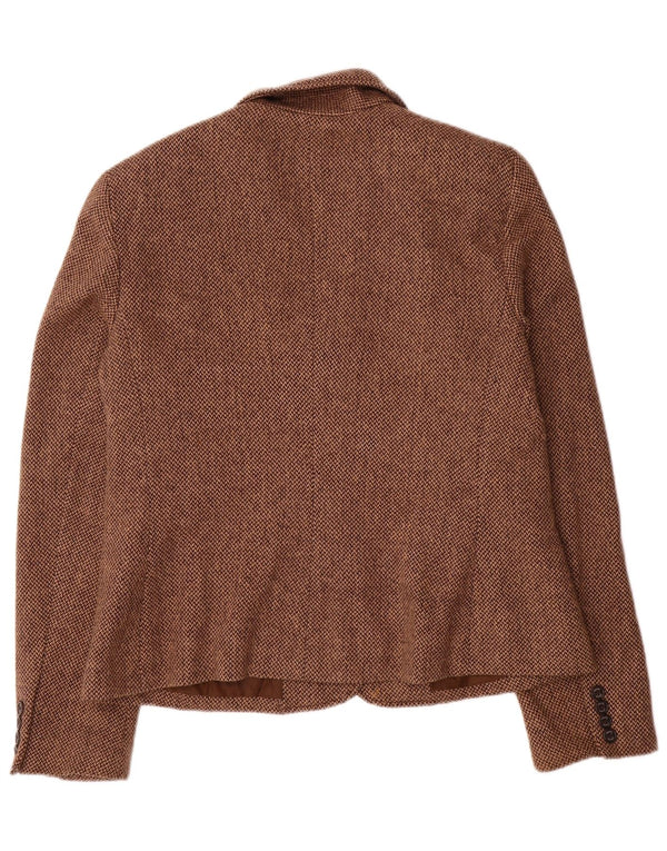 Chaps Damen-Blazerjacke mit 2 Knöpfen, US 16, 2XL, braune Viskose