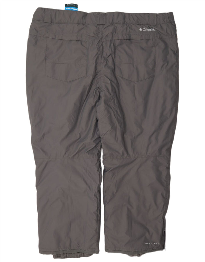 Columbia Herren-Skihose 4XL, graues Nylon