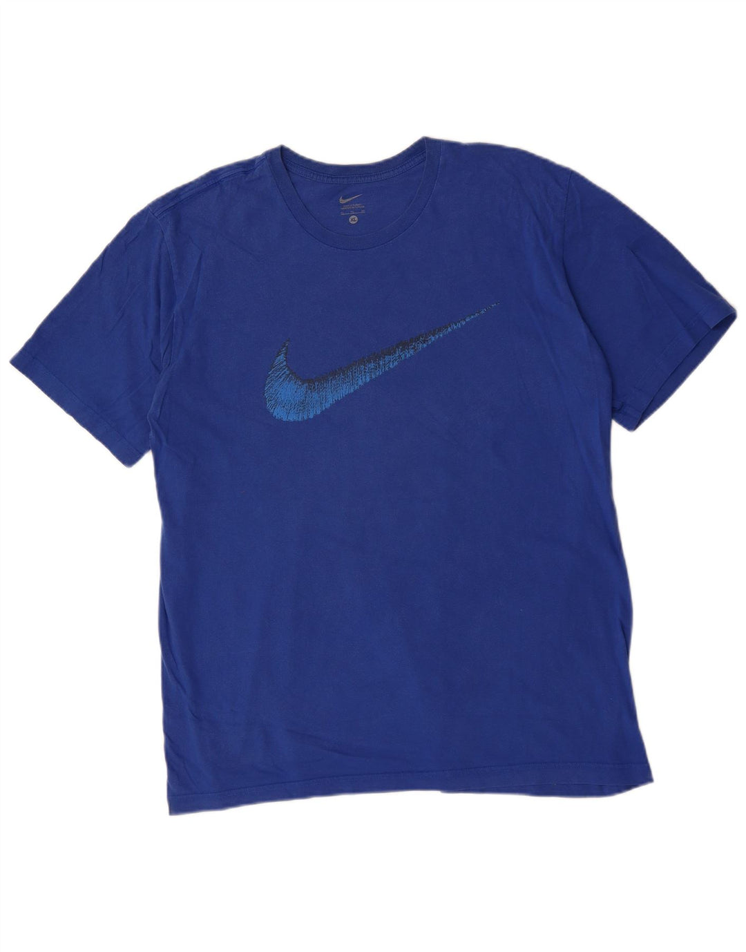 NIKE Herren Grafik T-Shirt Top XL Blau Baumwolle