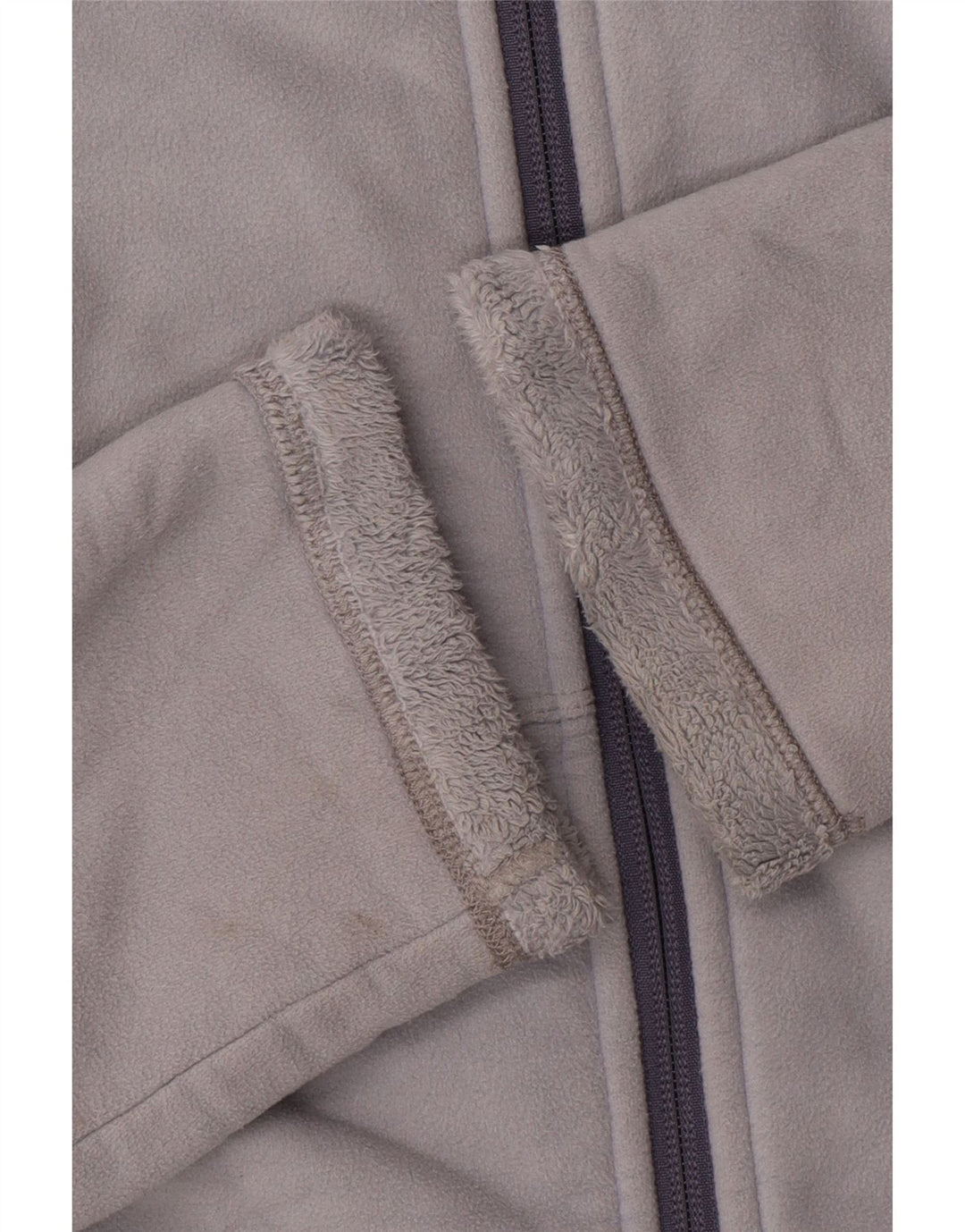 THE NORTH FACE Damen Fleecejacke UK 14 Mittelgraues Polyester