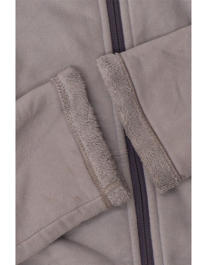 THE NORTH FACE Damen Fleecejacke UK 14 Mittelgraues Polyester