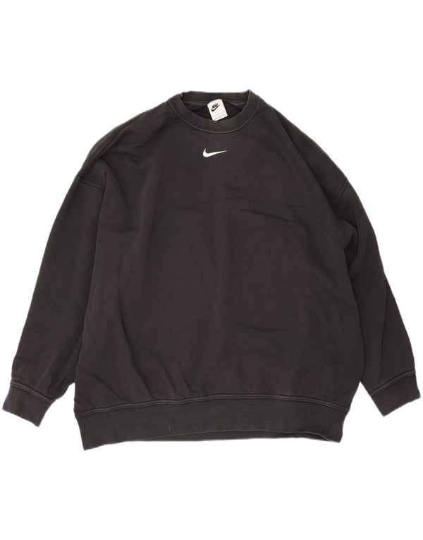 Nike Herren-Sweatshirt mit lockerer Passform, Größe S, schwarze Baumwolle