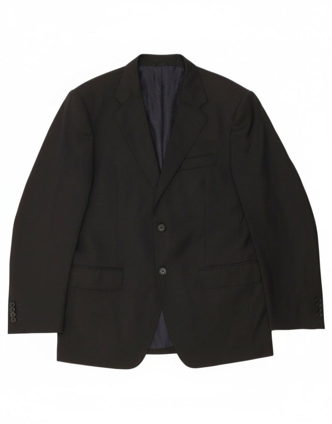 Paul & Shark Herren-Blazer mit 2 Knöpfen, IT 52 XL, schwarze Viskose