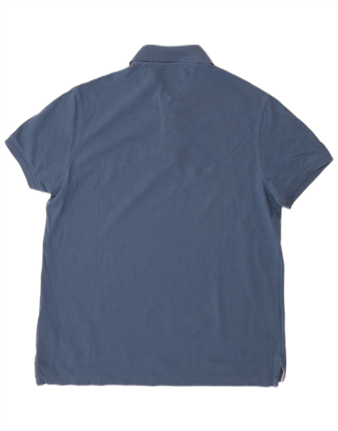 TOMMY HILFIGER Herren-Poloshirt mit normaler Passform, kleine blaue Baumwolle