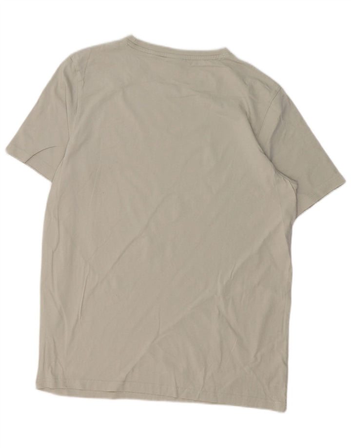 Bear Herren-T-Shirt mit Grafik, mittelgraue Baumwolle