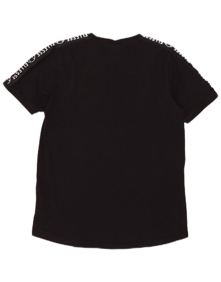 Ellesse Herren-T-Shirt mit Grafik, Größe L, Schwarz