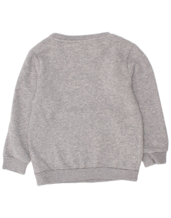 Adidas Jungen Grafik-Sweatshirt-Pullover, 2–3 Jahre, grau gefleckte Baumwolle
