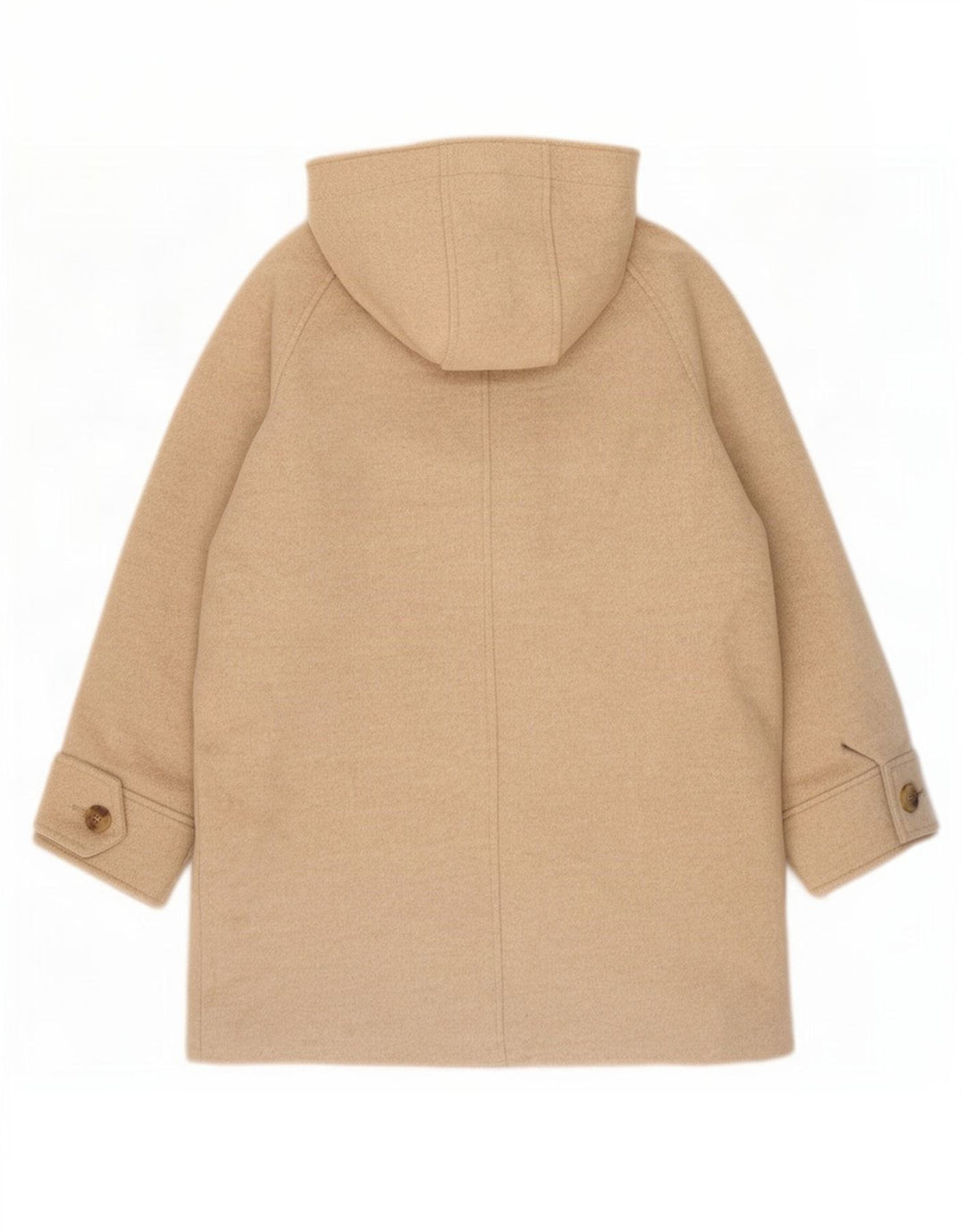 Marks & Spencer Damen Dufflecoat mit Kapuze UK 14 Large Beige Polyester