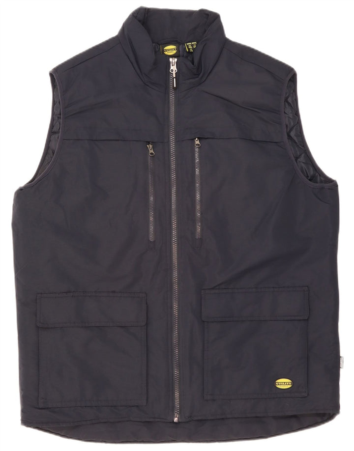 Diadora Damen-Utility-Gilet UK 24 3XL Marineblaues Polyester