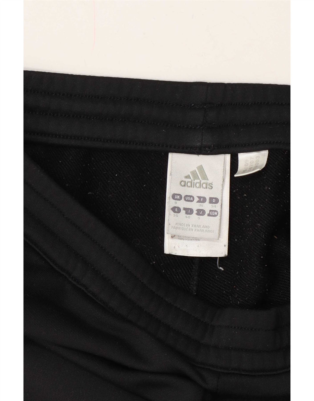Adidas Damen Trainingshose UK 8 Small Schwarz Polyester