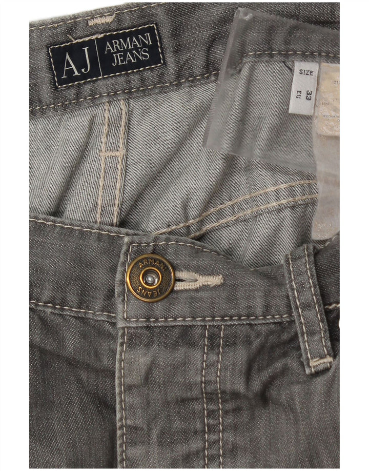 Armani Herren Slim Jeans W33 L27 Grau