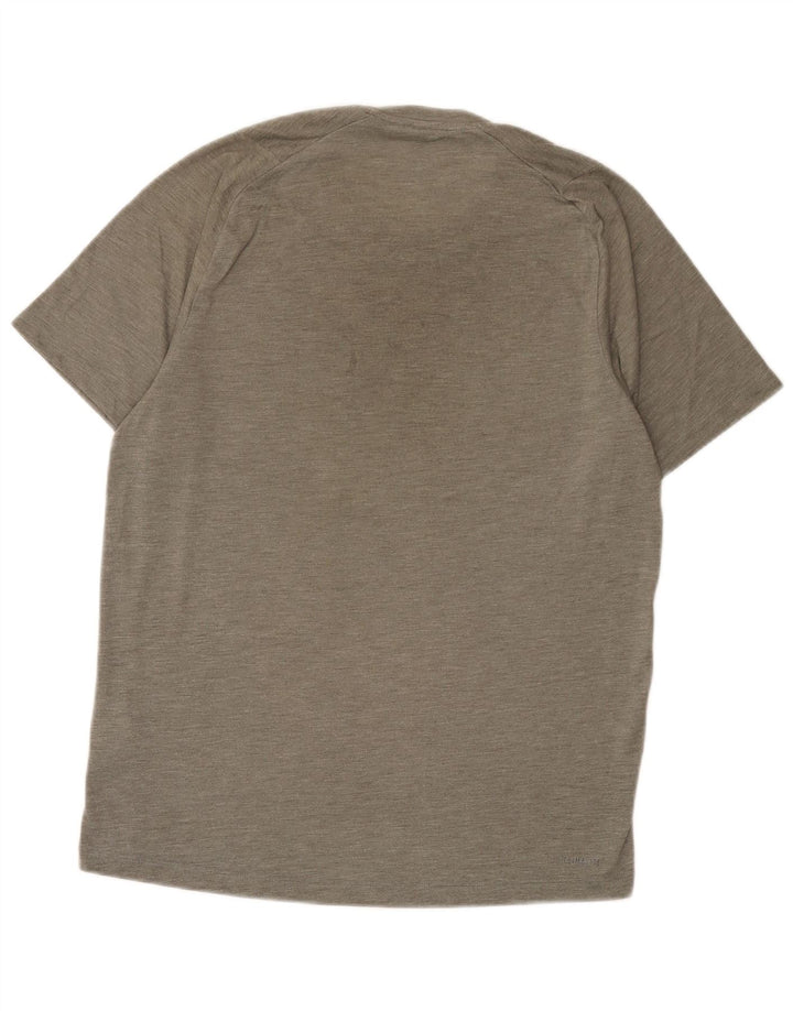Adidas Herren Climalite T-Shirt Top Mittelgraues Polyester