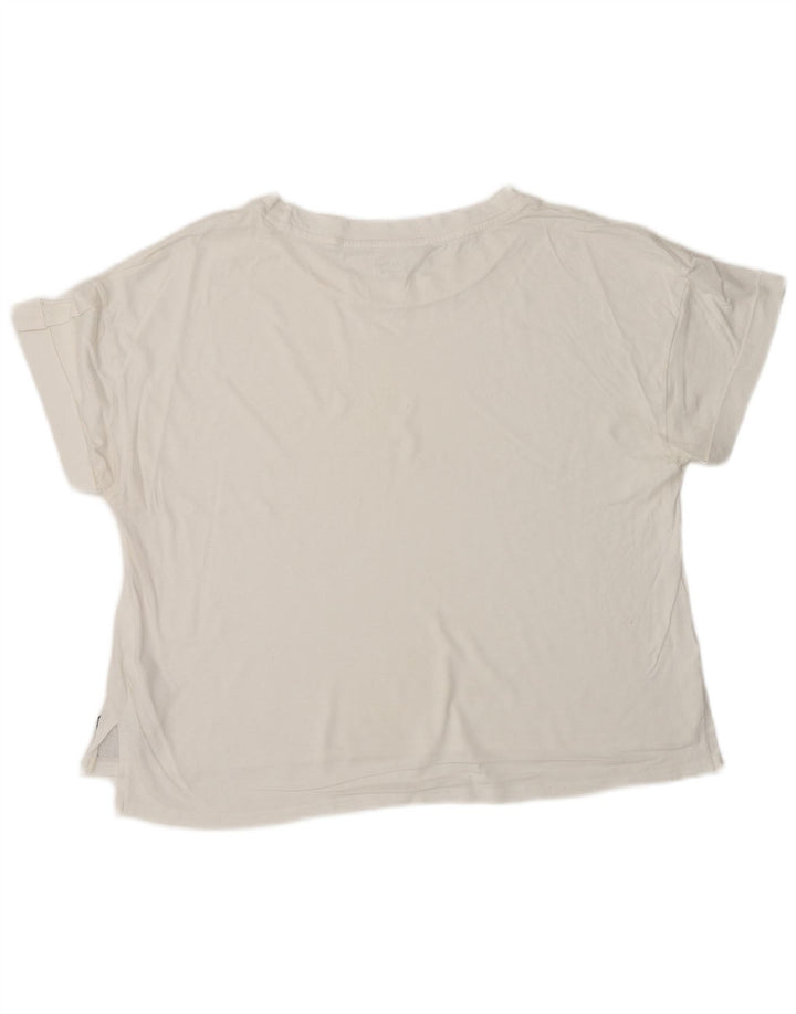 CALVIN KLEIN Damen T-Shirt Top UK 16 Large Weiß