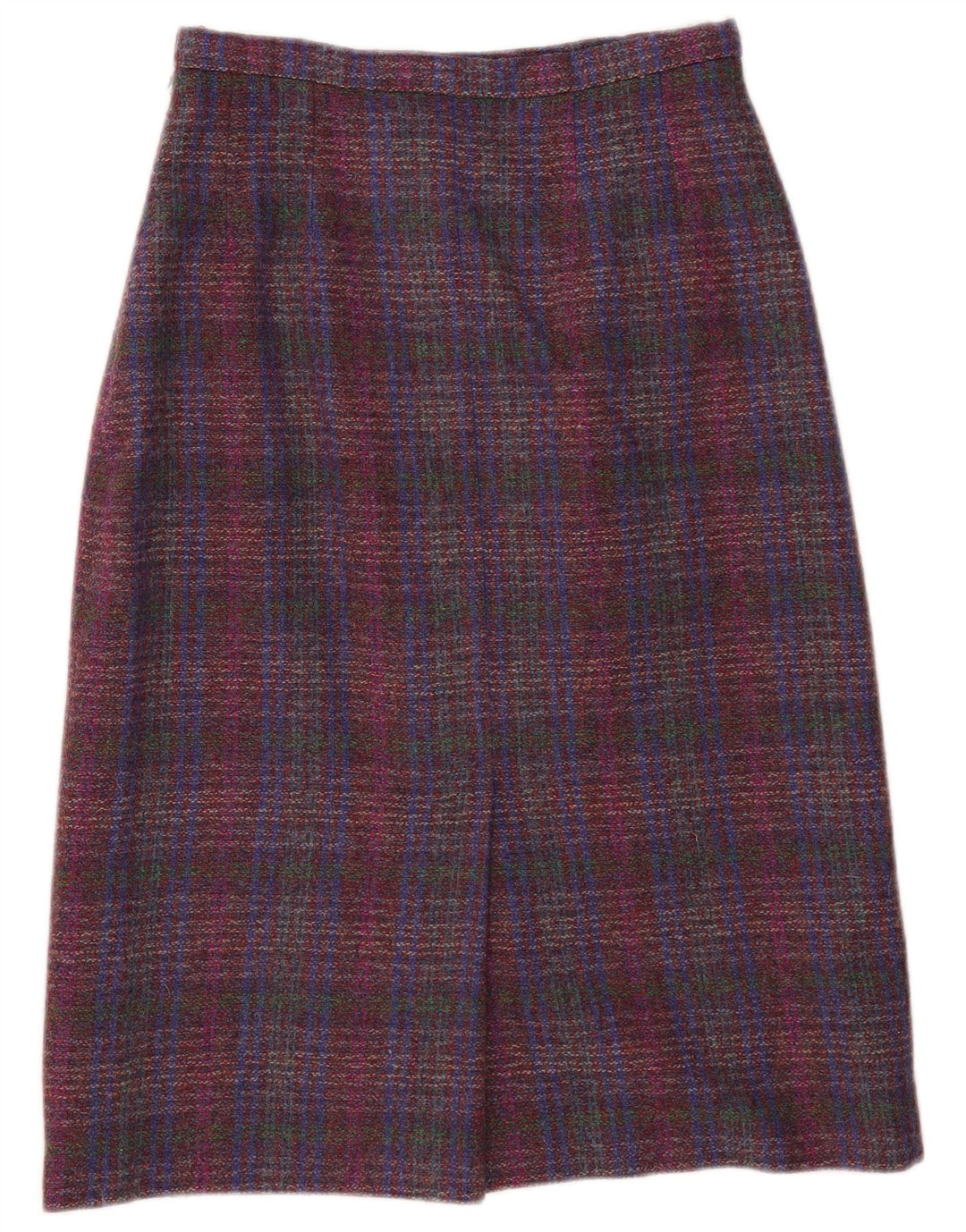Pitlochry Damen Midirock UK 14 Medium W30 Mehrfarbig karierte Wolle