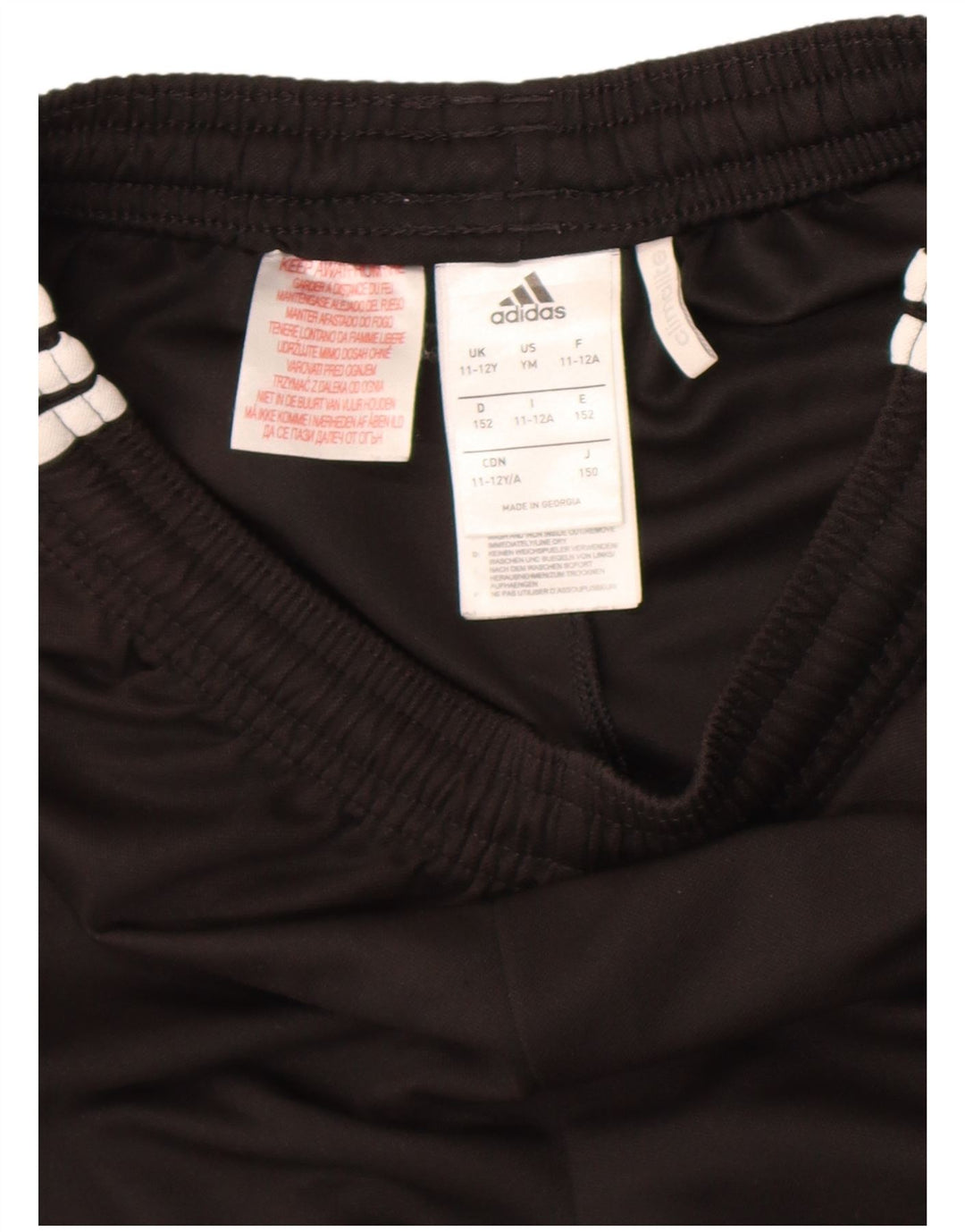 ADIDAS Climalite Sportshorts für Jungen, 11–12 Jahre, schwarzes Polyester