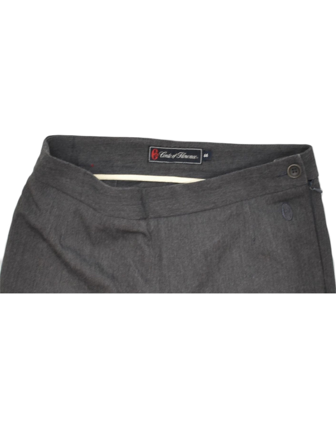 CONTE OF FLORENCE Womens Straight Trousers IT 44 Medium W30 L31 Grey | Vintage | Thrift | Second-Hand | Used Clothing | Messina Hembry 
