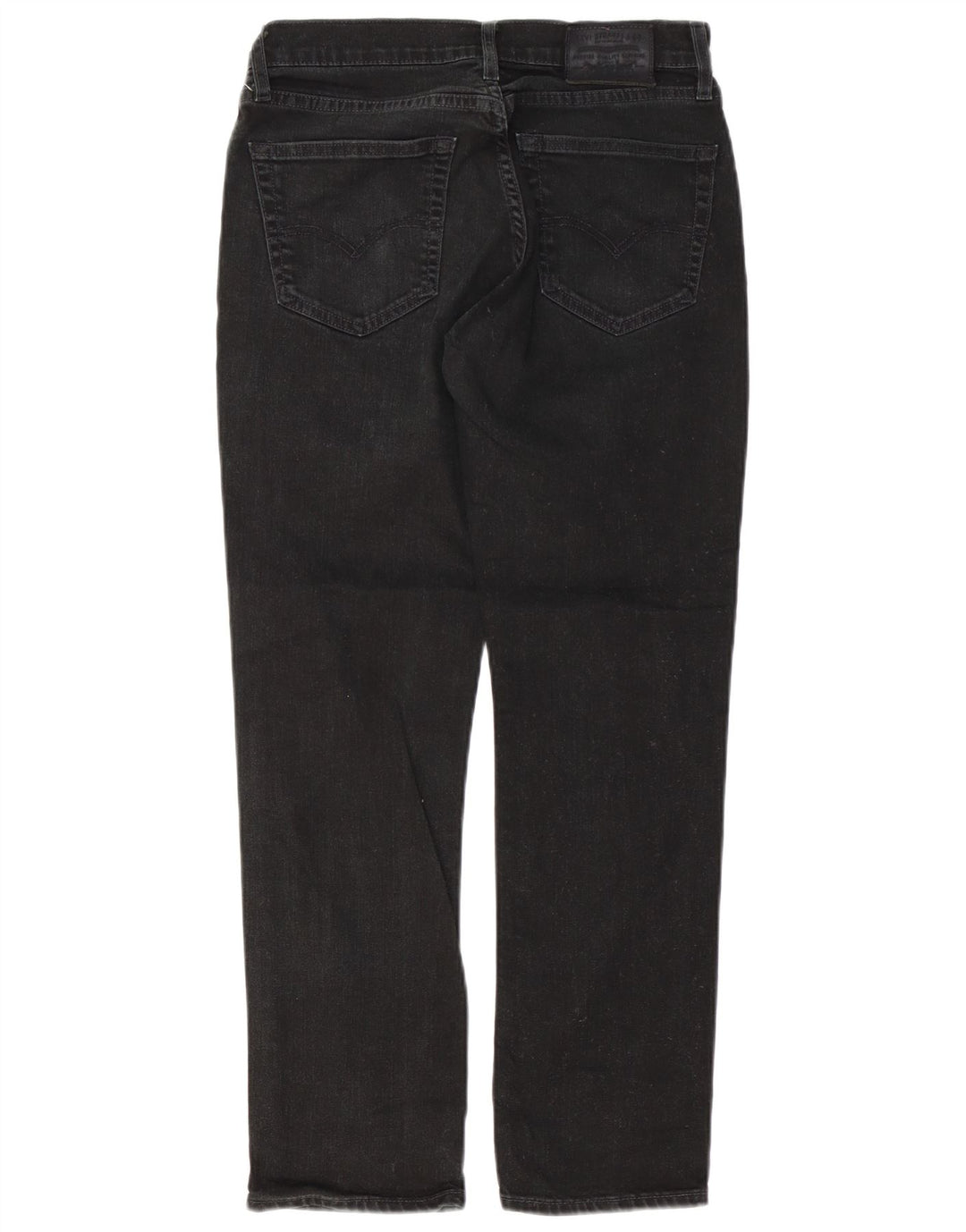 Levi's Herren Straight Jeans W31 L28 Schwarze Baumwolle