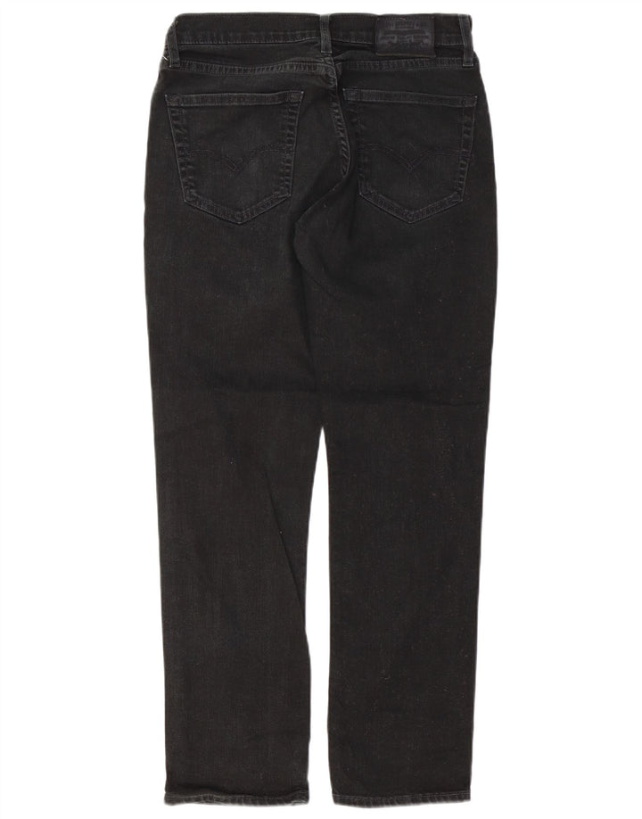 Levi's Herren Straight Jeans W31 L28 Schwarze Baumwolle