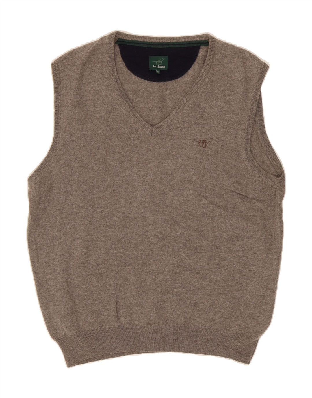 HENRY COTTONS Mens Vest Tank Top XL Grey Virgin Wool Vintage Henry Cottons and Second-Hand Henry Cottons from Messina Hembry 