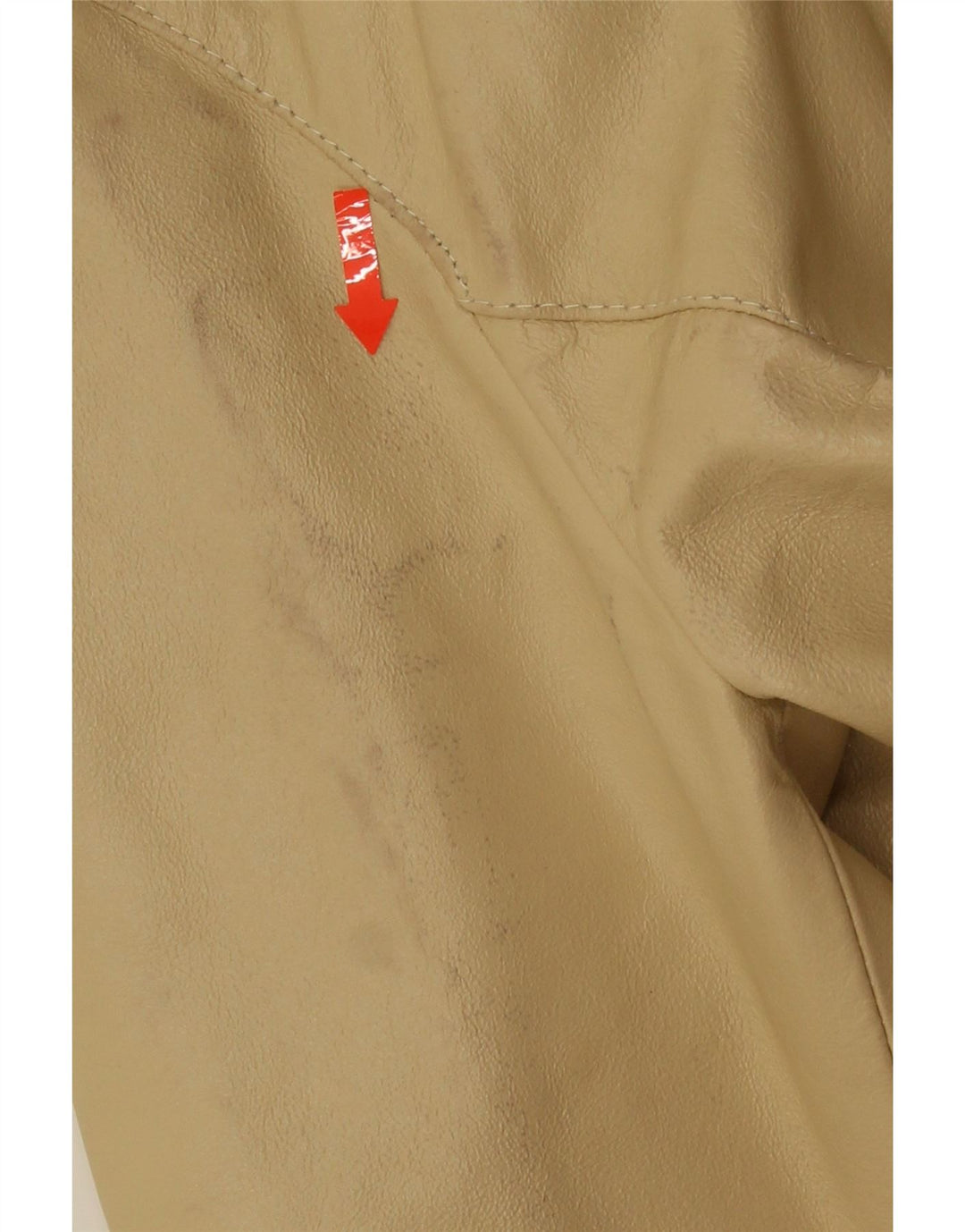Vintage Damen Lederjacke Mittelbeiges Leder