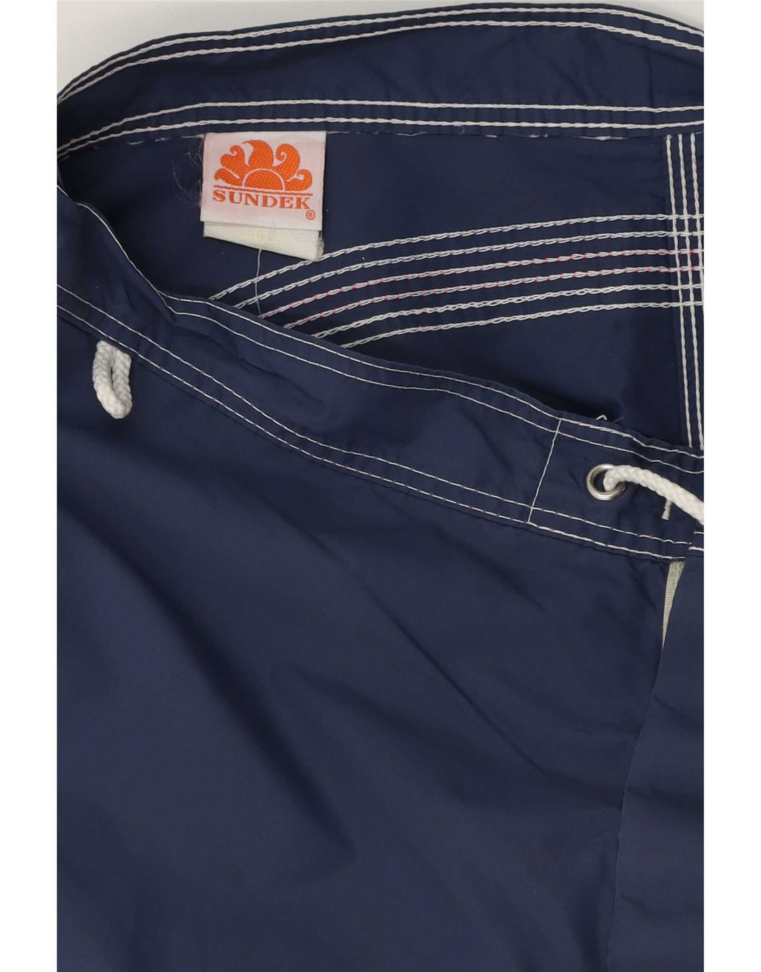 Sundek Herren-Badeshorts, mittelgroß, marineblaues Nylon