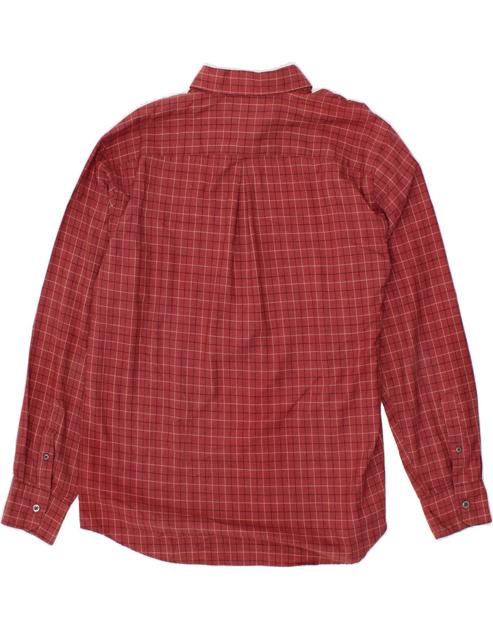 DOCKERS Mens Shirt Size 16 1/2 Large Red Check Cotton Vintage Dockers and Second-Hand Dockers from Messina Hembry 