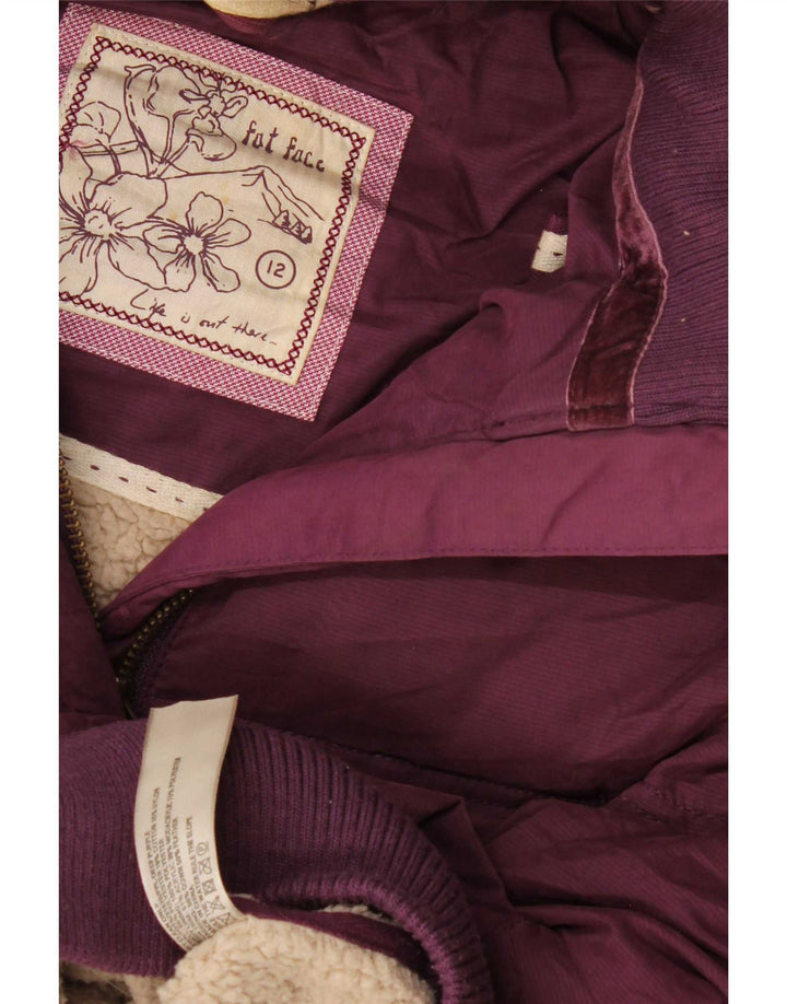 Fat Face wattierte Damen-Weste mit Kapuze, UK 12, mittelbraun, Polyester