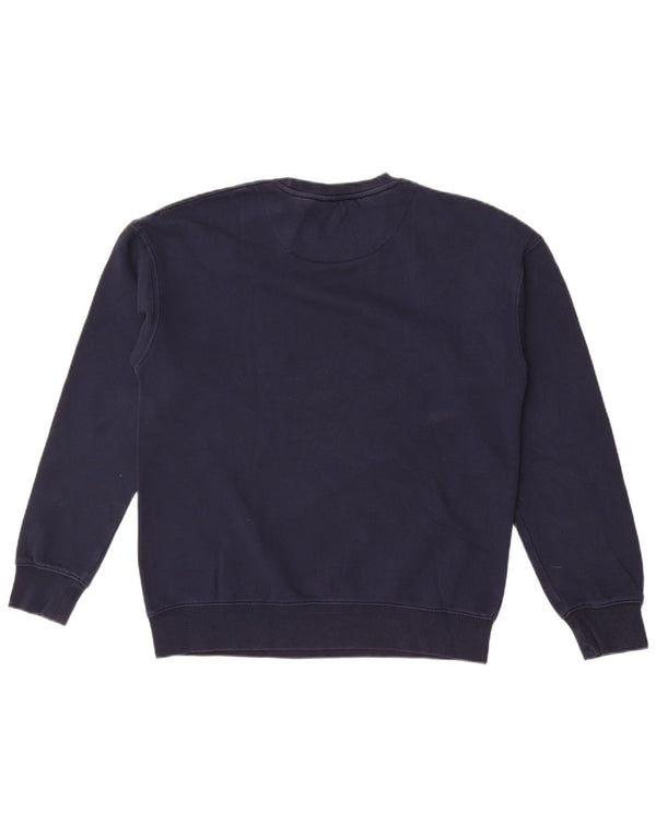 Jack & Jones Herren-Sweatshirt mit Grafik, mittlere marineblaue Baumwolle