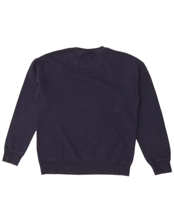 Jack & Jones Herren-Sweatshirt mit Grafik, mittlere marineblaue Baumwolle