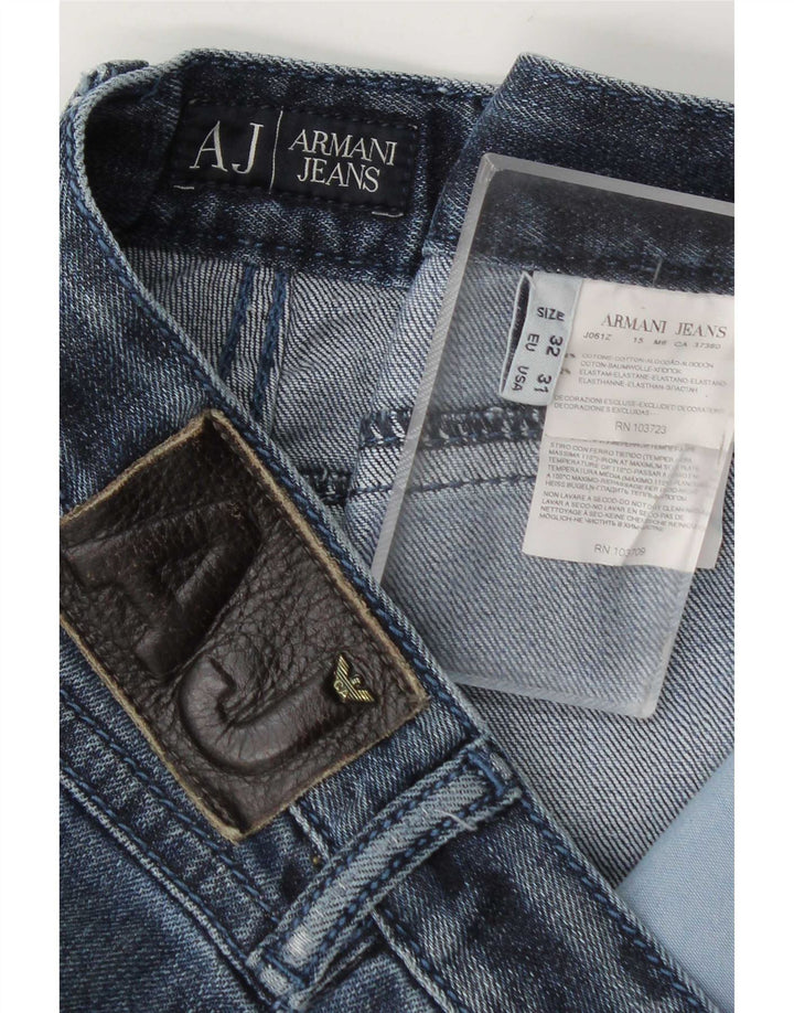 Armani Herren Slim Jeans W32 L32 Blaue Baumwolle