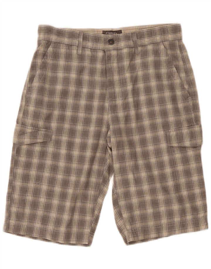 Converse Herren Cargoshorts W30 Mittelgrau kariert