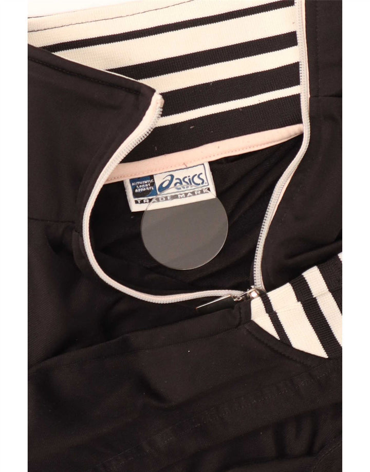 Asics Damen-Trainingsanzug-Top-Jacke, UK 10, Größe S, Schwarz, Farbblock