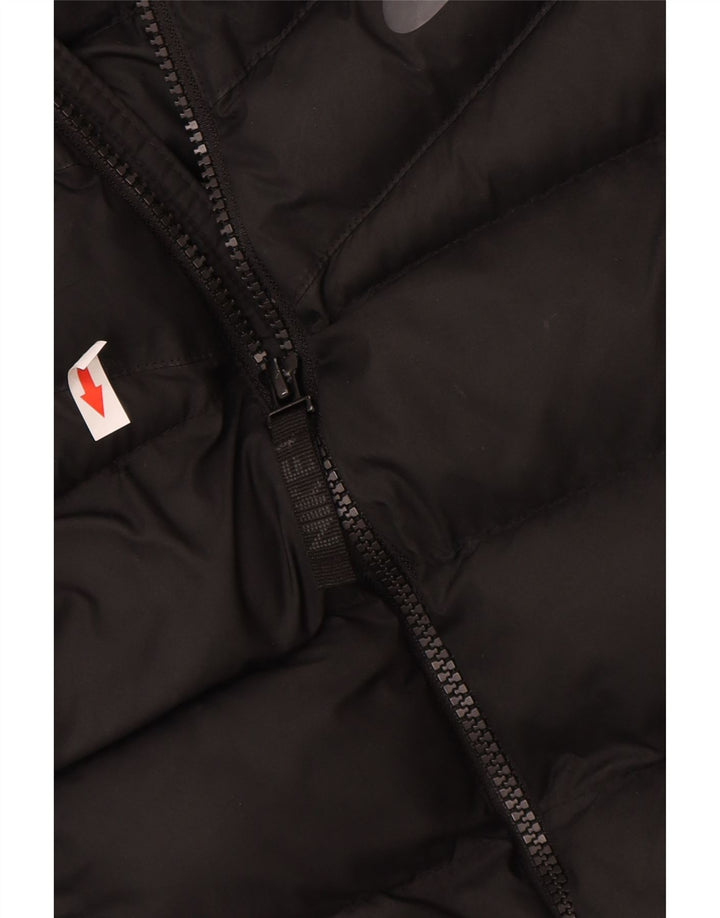 Nike Wattierte Jacke mit Kapuze für Jungen, 13–14 Jahre, XL, schwarzes Polyester