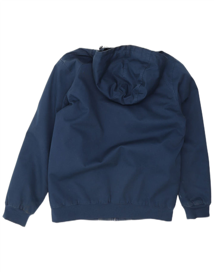 DC Herren-Bomberjacke mit Kapuze, UK 40, große marineblaue Baumwolle