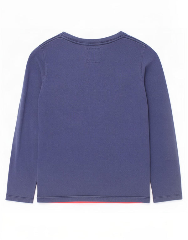 Levi's Jungen Grafik-Oberteil, langärmlig, 9–10 Jahre, Marineblau, Farbblock