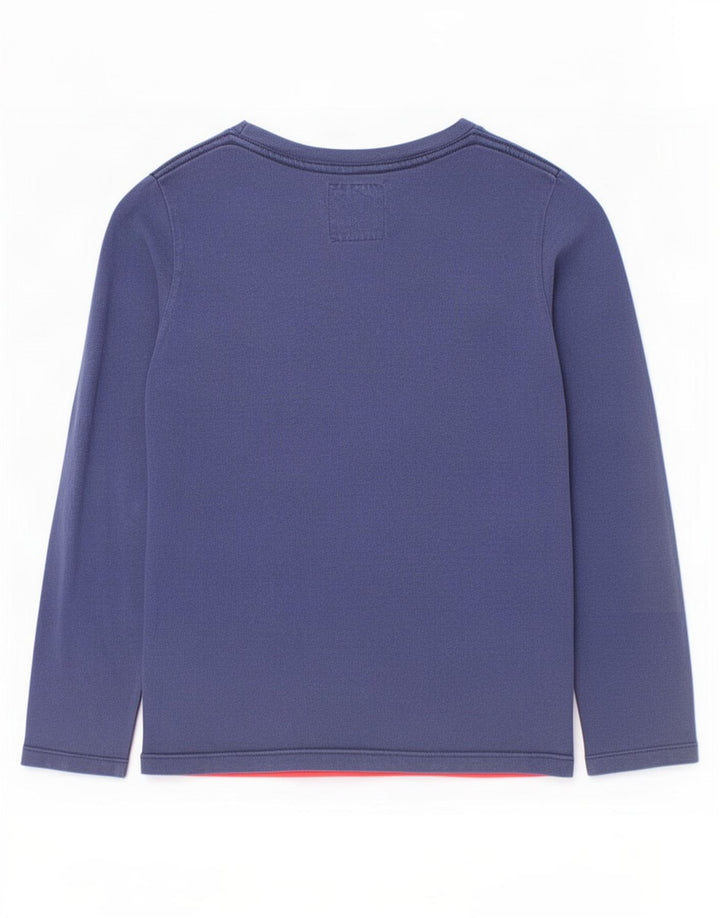 Levi's Jungen Grafik-Oberteil, langärmlig, 9–10 Jahre, Marineblau, Farbblock