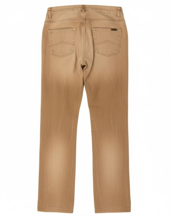 Marlboro Classics Damen Straight Jeans W29 L30 Beige Baumwolle